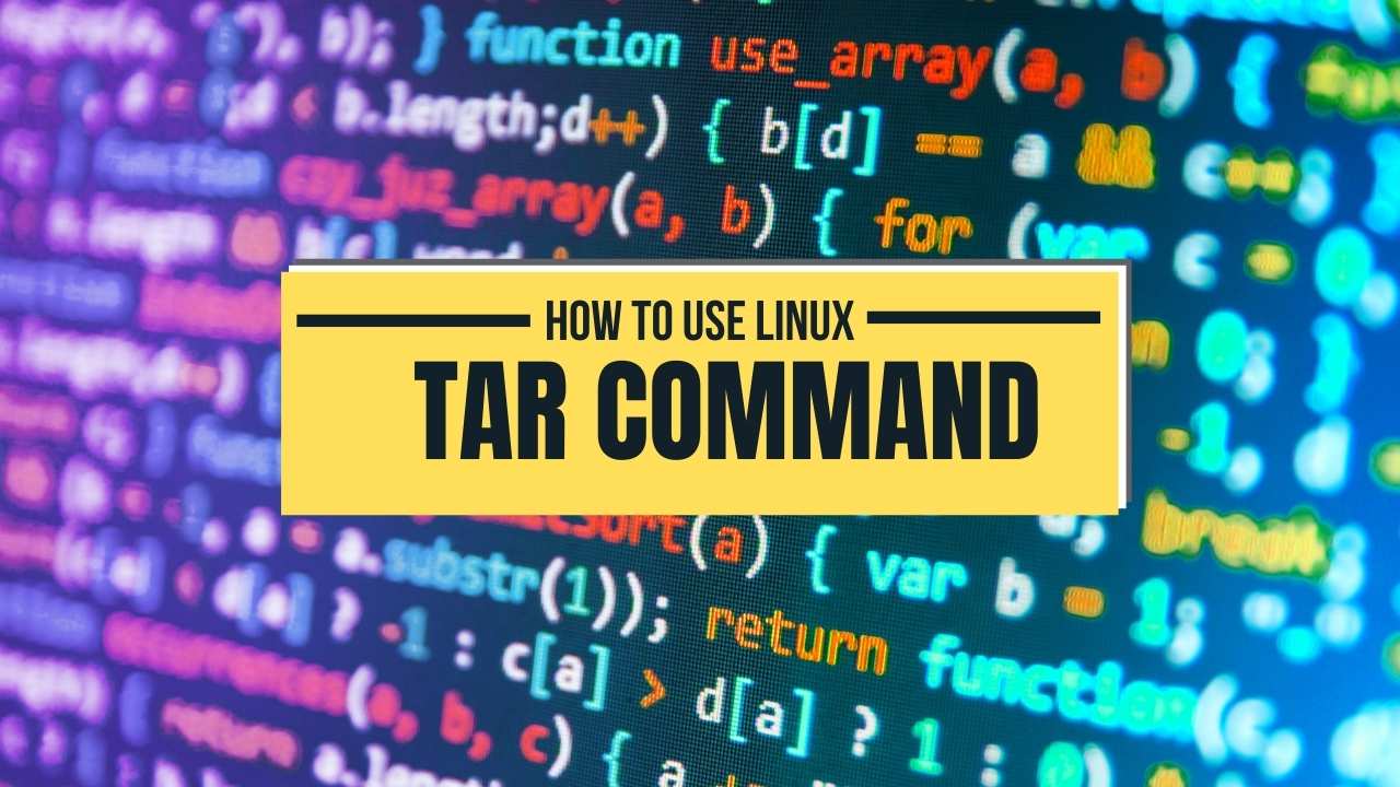 TAR command in Linux usage with practical examples