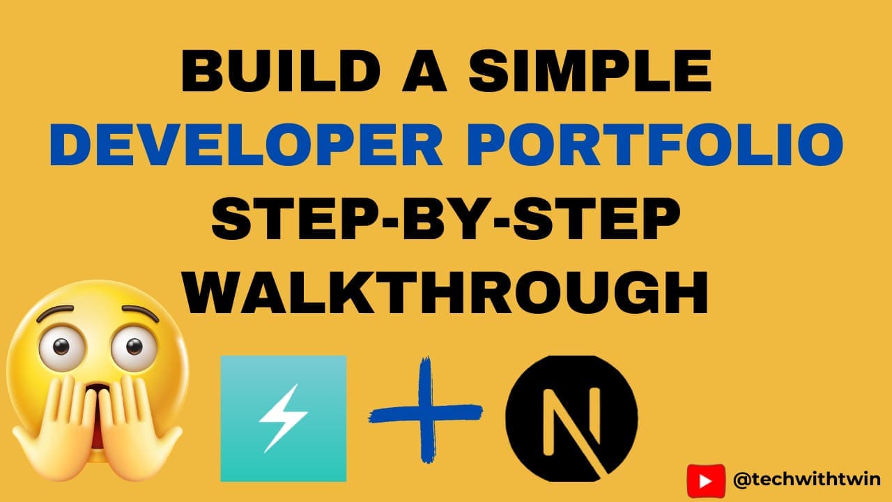 Creating a simple Developer portfolio